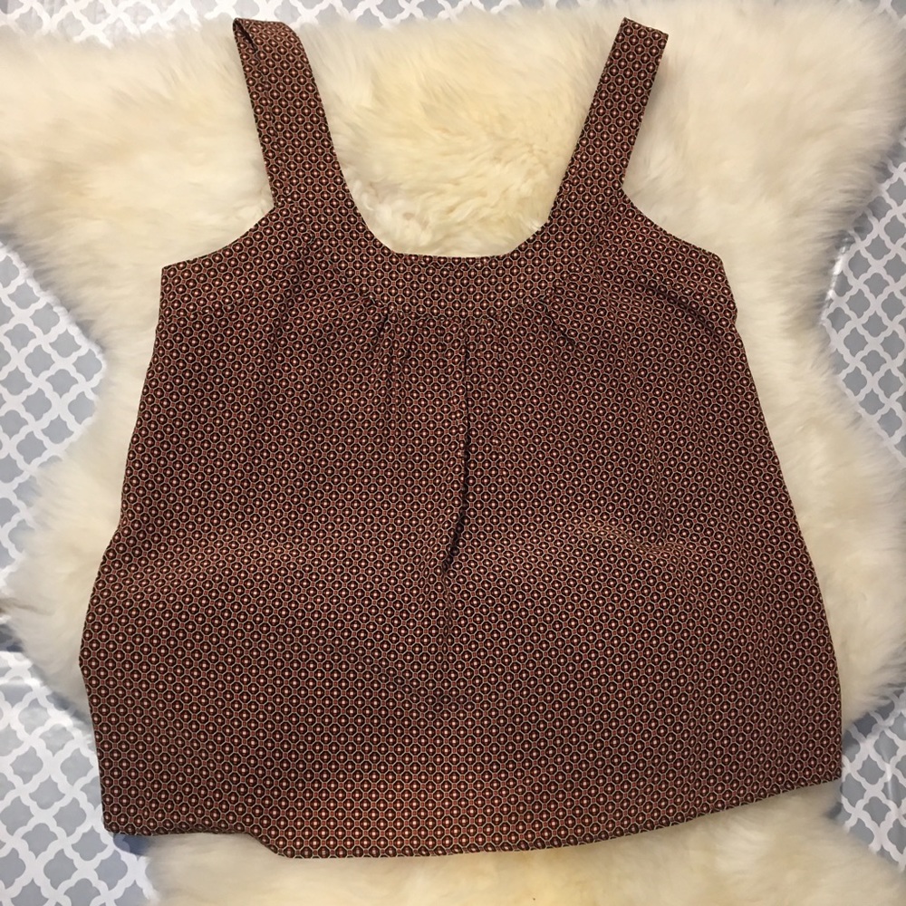 Banana Republic Geometric Silk Tank size XS